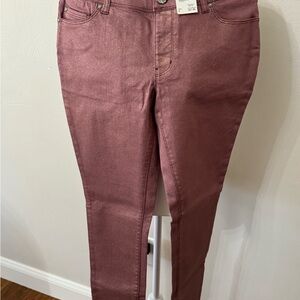 Cato Shimmering Pink Skinny Pants
